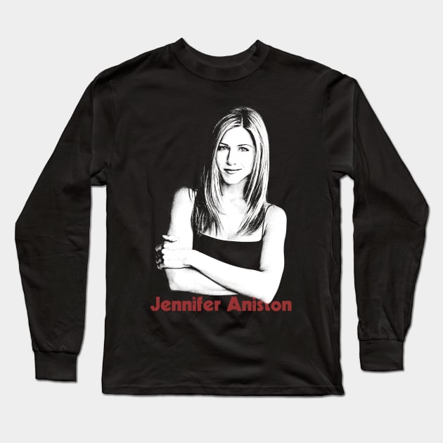 Jennifer Aniston Long Sleeve T-Shirt by Lowchoose